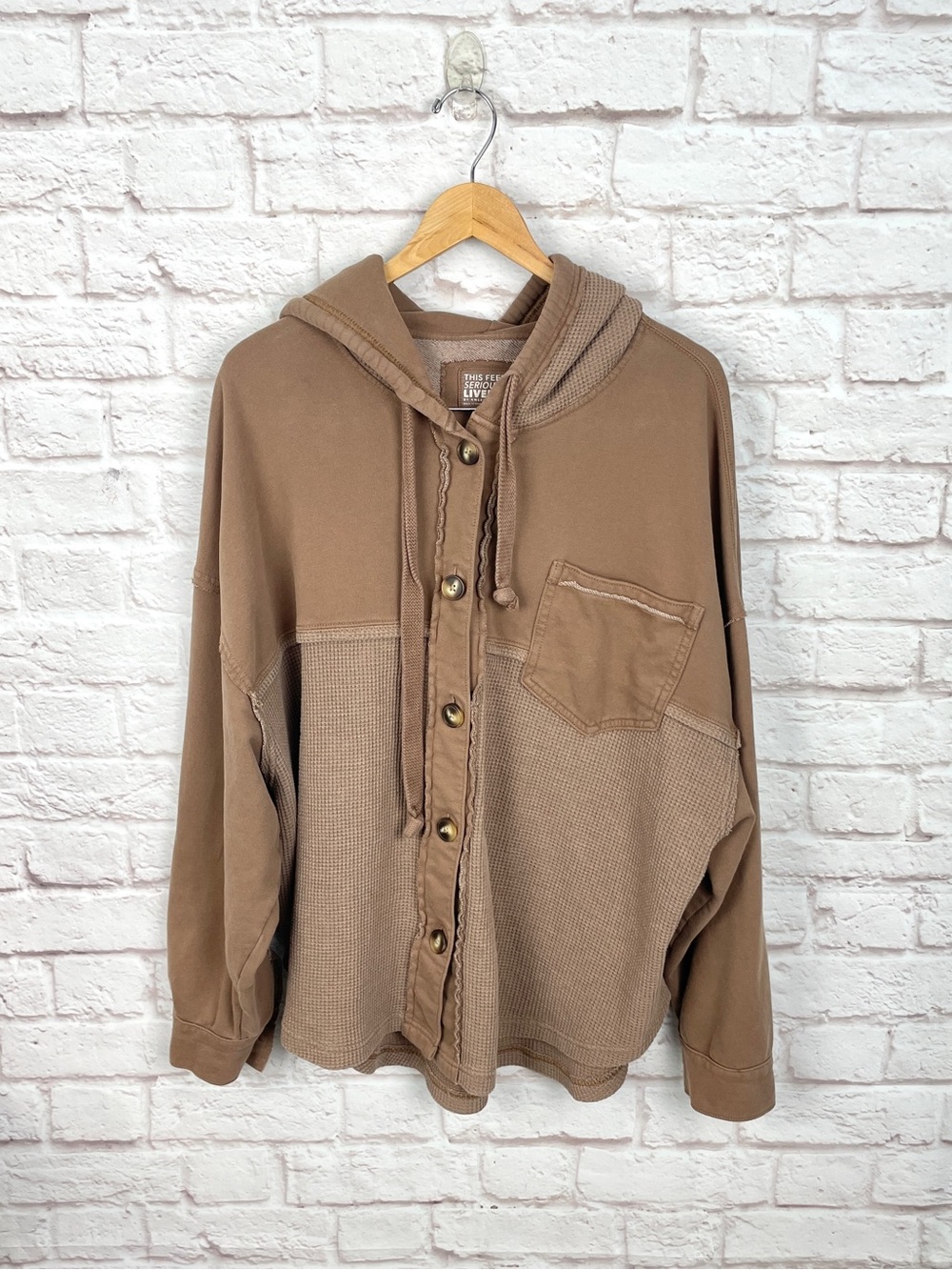 American Eagle Chocolate Brown Shacket Size L/XL